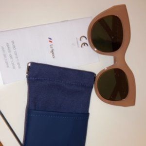 New Le Specs Air Heart Caramel Sunglasses